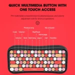 T-WOLF TF660 2.4G+5.0 Bluetooth Dual-Mode Retro Wireless Keyboard And Mouse Set - Image 6