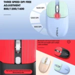 T-WOLF TF660 2.4G+5.0 Bluetooth Dual-Mode Retro Wireless Keyboard And Mouse Set - Image 7