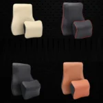 Leather Memory Foam All Season Car Seat Neck Support Cushion - Image 2