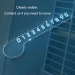 Note Temporary Parking Phone Number Plate Parking Card - Image 4