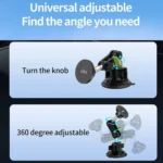 Lanparte Magnetic Car Phone Holder Adjustable Suction Cup Navigation Stand - Image 5