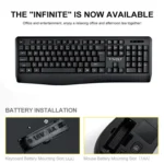 T-WOLF TF-100 2.4G Bluetooth Laptop Office Wireless Keyboard and Mouse Set - Image 4