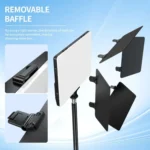 Pixel P30 20W 2500-6500K 2400Lux Dual Color Temperature Photography Fill Light - Image 6