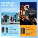 Pixel P30 20W 2500-6500K 2400Lux Dual Color Temperature Photography Fill Light - Image 9