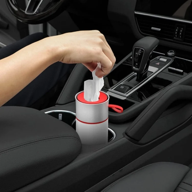 TBD06045939_B4.webp BEN.JACK Cylindrical Car Water Cup Holder Tissue Box - Image 5