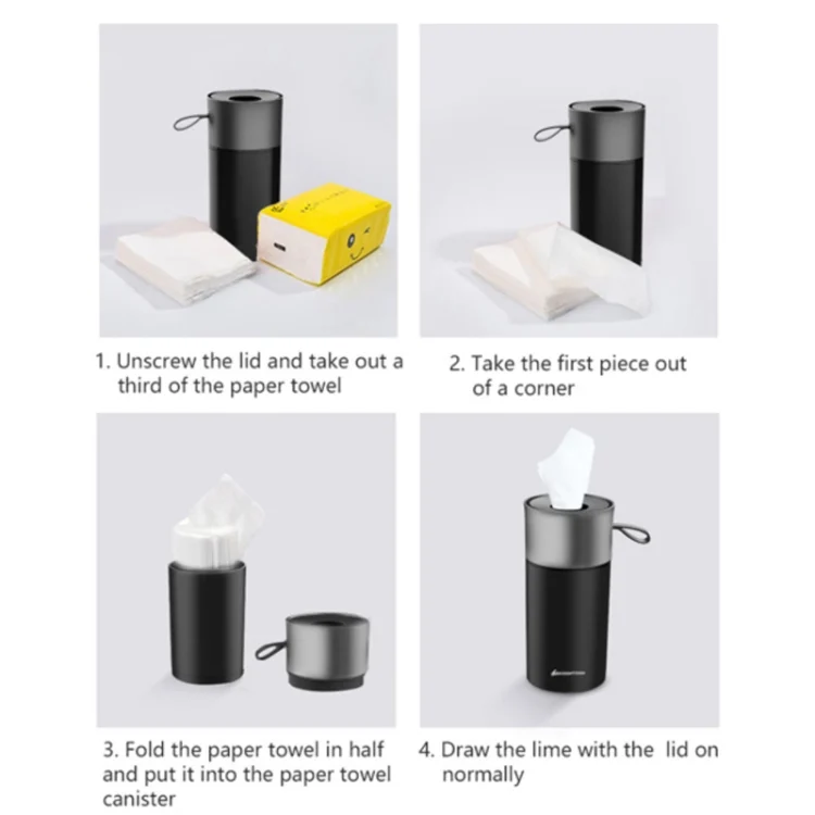 TBD06045939_B5.webp BEN.JACK Cylindrical Car Water Cup Holder Tissue Box - Image 6