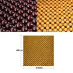 44x44cm Summer Car Pure Wood Beads Square Seat Cushion - Image 2