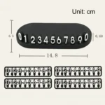 3D Temporary License Plate Removal Ornaments Anti-slip Base - Image 3