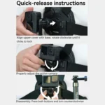 TELESIN S2-CGP-01 Quick-Release Vest Chest Strap Sports Camera Accessories - Image 12