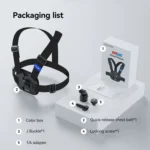 TELESIN S2-CGP-01 Quick-Release Vest Chest Strap Sports Camera Accessories - Image 13