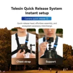 TELESIN S2-CGP-01 Quick-Release Vest Chest Strap Sports Camera Accessories - Image 9