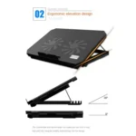NUOXI S200C Laptop Silent Radiator Multi-level Adjustable Metal Bracket Base - Image 5