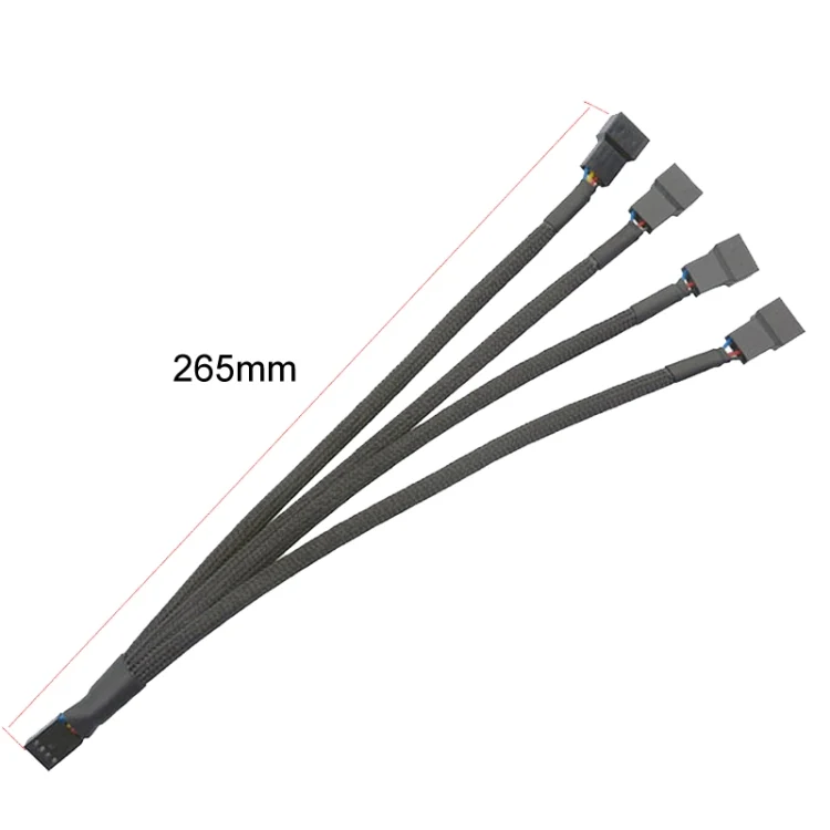 TBD0604638401A_1.webp Computer PWM Temperature Control Cooling Fan Extension Cable Chassis HUB Connector - Image 4