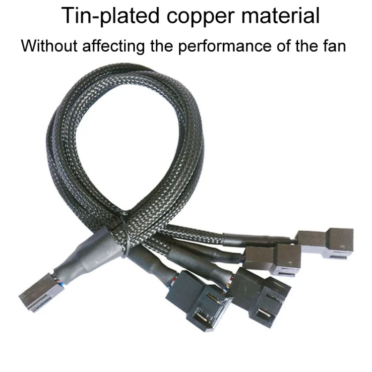 TBD0604638401A_2.webp Computer PWM Temperature Control Cooling Fan Extension Cable Chassis HUB Connector - Image 5