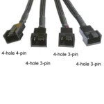 Computer PWM Temperature Control Cooling Fan Extension Cable Chassis HUB Connector - Image 6