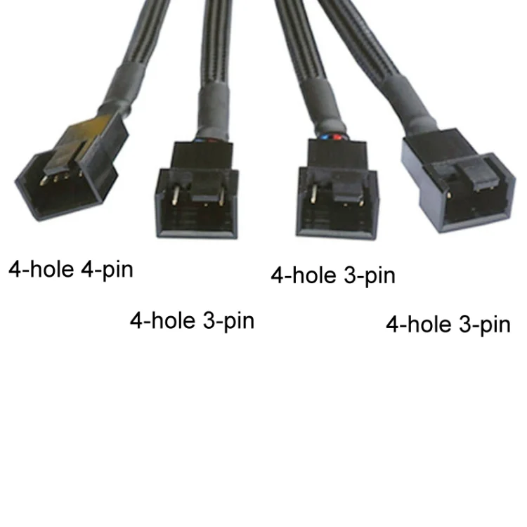 TBD0604638401A_3.webp Computer PWM Temperature Control Cooling Fan Extension Cable Chassis HUB Connector - Image 6