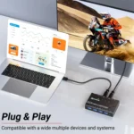 KC-KM434B USB3.0 4 Port USB Shared Device 4 Port Printer Sharing Device Keyboard Mouse Switch - Image 6