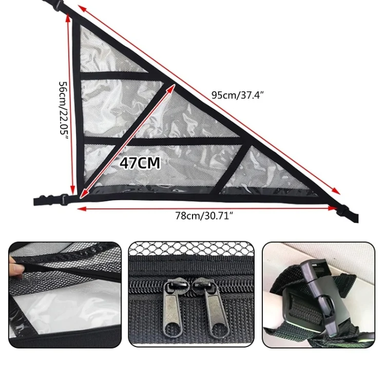 TBD0604646301_1.webp SUV Ceiling Storage Net Car Roof Mesh Storage Bag Suitable For 3-handle Models - Image 7