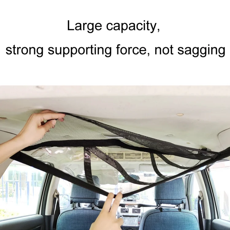 TBD06046463_B2.webp SUV Ceiling Storage Net Car Roof Mesh Storage Bag Suitable For 3-handle Models - Image 3