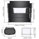 Car-Mounted French Fries Cup Holder Storage Box Multifunctional Trash Can - Image 3