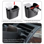 Car-Mounted French Fries Cup Holder Storage Box Multifunctional Trash Can - Image 4
