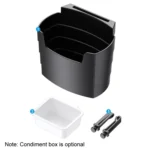 Car-Mounted French Fries Cup Holder Storage Box Multifunctional Trash Can - Image 6