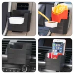 Car-Mounted French Fries Cup Holder Storage Box Multifunctional Trash Can - Image 7