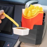 Car-Mounted French Fries Cup Holder Storage Box Multifunctional Trash Can - Image 8