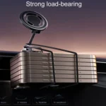 Magnetic Folding Car Phone Holder Rotatable Dashboard Stick-On Navigation Stand - Image 6