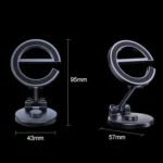 Letter E Magnetic Folding Car Phone Holder Rotatable Dashboard Stick-On Navigation Stand - Image 3