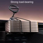 Letter E Magnetic Folding Car Phone Holder Rotatable Dashboard Stick-On Navigation Stand - Image 8