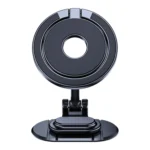 Magnetic Folding Car Phone Holder Rotatable Dashboard Stick-On Navigation Stand