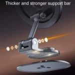 Magnetic Folding Car Phone Holder Rotatable Dashboard Stick-On Navigation Stand - Image 5