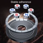 Magnetic Folding Car Phone Holder Rotatable Dashboard Stick-On Navigation Stand - Image 6