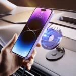 Magnetic Folding Car Phone Holder Rotatable Dashboard Stick-On Navigation Stand - Image 12