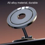 Magnetic Folding Car Phone Holder Rotatable Dashboard Stick-On Navigation Stand - Image 4