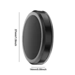 Zero Gravity Car Steering Wheel Phone Navigation Mount Sticky Metal Magnetic Holder - Image 2