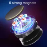 Zero Gravity Car Steering Wheel Phone Navigation Mount Sticky Metal Magnetic Holder - Image 4