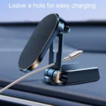 D11 Magnetic Folding Car Phone Holder Rotatable Dashboard Stick-On Navigation Stand - Image 5