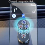 D11 Magnetic Folding Car Phone Holder Rotatable Dashboard Stick-On Navigation Stand - Image 7