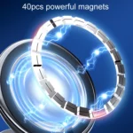 Magnetic Folding Car Phone Holder Rotatable Steering Wheel Stick-On Navigation Stand - Image 4