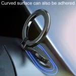 Magnetic Folding Car Phone Holder Rotatable Steering Wheel Stick-On Navigation Stand - Image 5