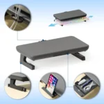 Oimaster Monitor Stand Riser Adjustable Height Laptop Bracket With Storage Drawer - Image 4