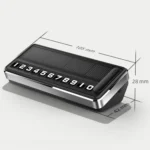 Car Temporary Parking License Plate Solar Rechargeable Luminous Parking Card - Image 3