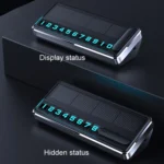 Car Temporary Parking License Plate Solar Rechargeable Luminous Parking Card - Image 10