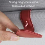Car Eyeglasses Storage Clip Automobile Sun Visor Sunglasses Carrying Holder - Image 4