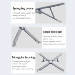 XY-1 5-In-1 Laptop Docking Station Stand Increased Folding Heat Dissipation HUB Bracket - Image 6