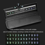 Car Front Windshield Temporary Parking Number Plate Interior Decoration - Image 4