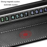 Car Front Windshield Temporary Parking Number Plate Interior Decoration - Image 6