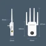 COMFAST 762AC 1200Mbps WiFi Signal Booster Dual Band WiFi Repeater with OLED Display Screen - Image 13